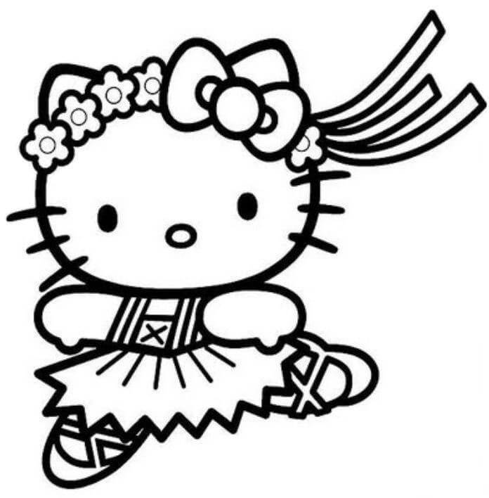 Hello Kitty Bale Boyama Sayfası