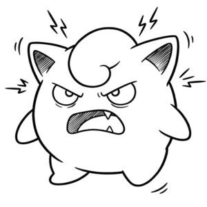Yazdırılabilir Jigglypuff Çiz Boyama Sayfası İndir