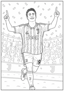 Kenan Yıldız Juventus Gol Sevinci Boyama Sayfası İndir