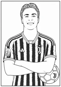 Kenan Yıldız Juventus Portresi Boyama Sayfası İndir