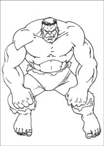 Kızgın Hulk Boyama Sayfası İndir