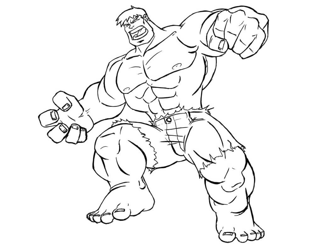 Hulk Boyama Sayfası: Kızgın Kahraman