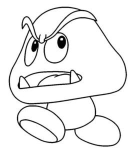 Kolay Goomba Görüntü Boyama Sayfası İndir