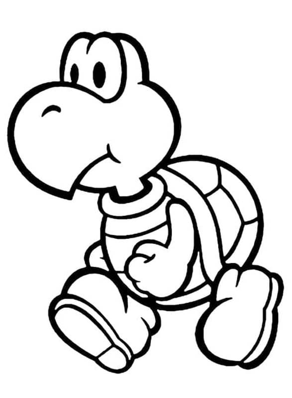 Koopa Troopa Boyama Sayfası