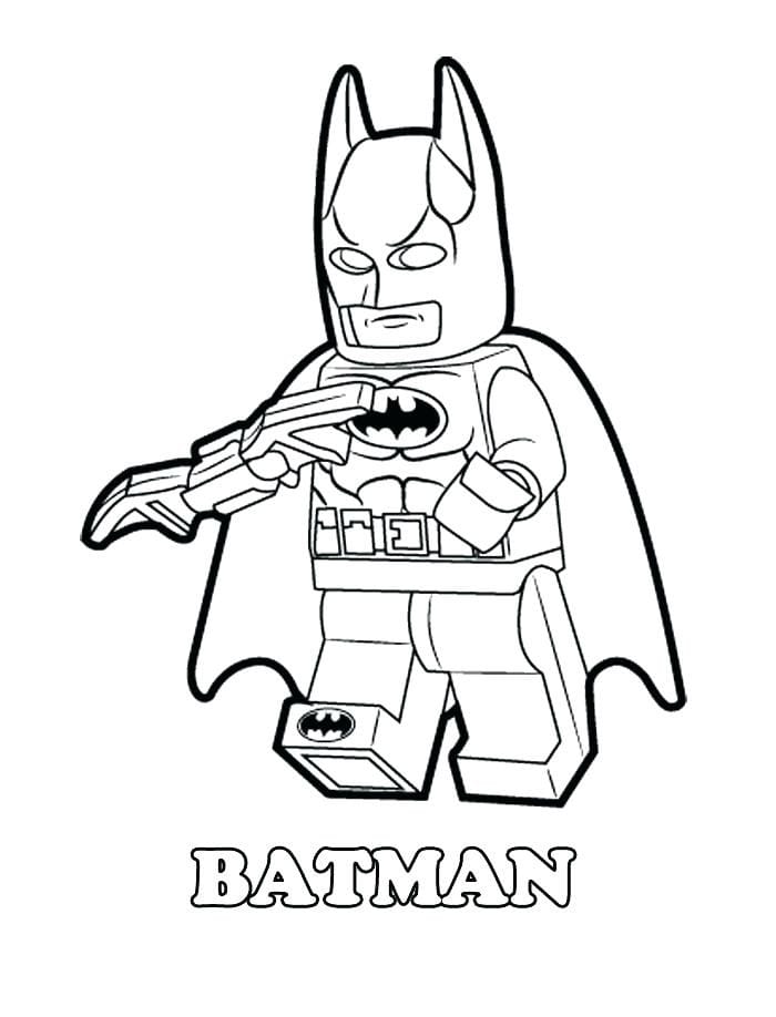 Lego Batman Boyama Sayfası