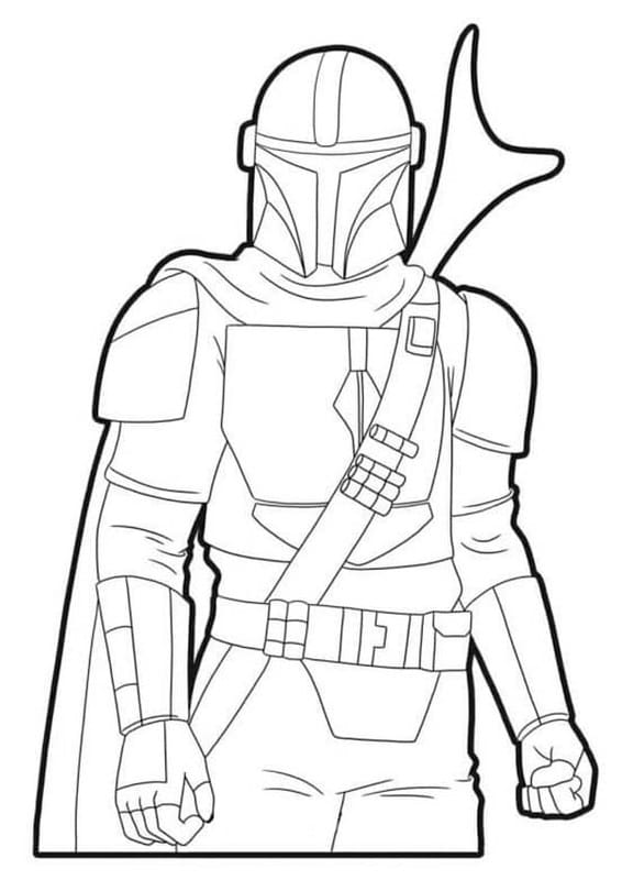 Mandalorian Boyama Sayfası