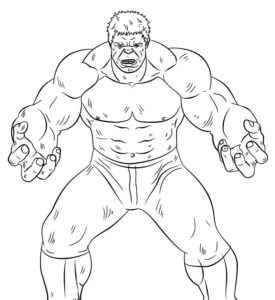 Mükemmel Hulk Boyama Sayfası İndir