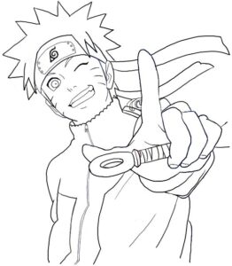 Mutlu Naruto Boyama Sayfası İndir
