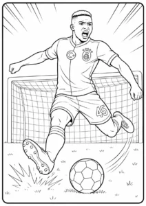 Osimhen Galatasaray Arkadan Forma Boyama Sayfası İndir
