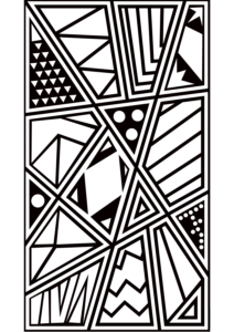 Pop Art Pattern Boyama Sayfası İndir