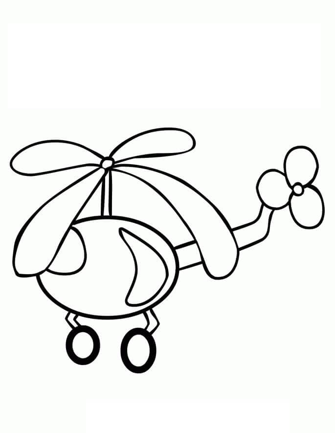 Helikopter Boyama Sayfası