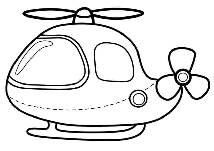 Helikopter Boyama Sayfası