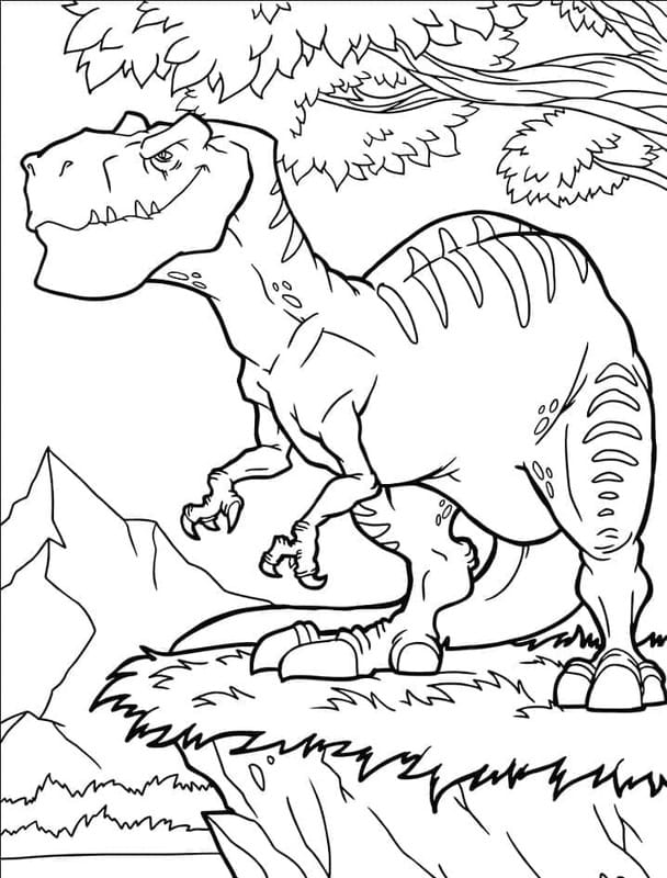 Allosaurus Boyama Sayfası