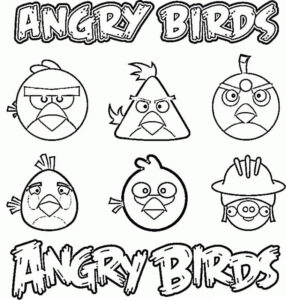 Temel Angry Birds Boyama Sayfası İndir