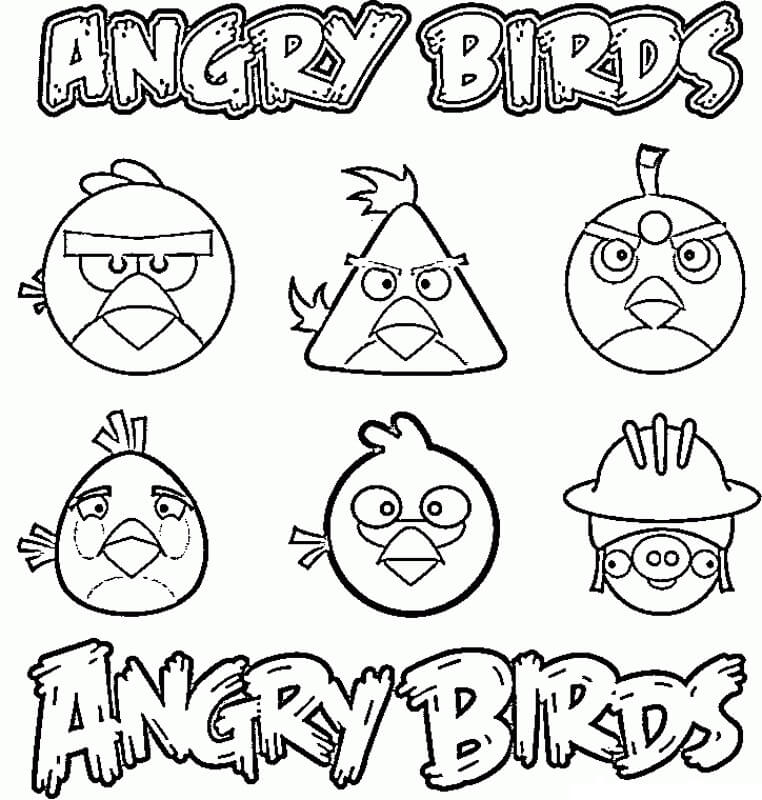 Angry Birds Boyama Sayfası