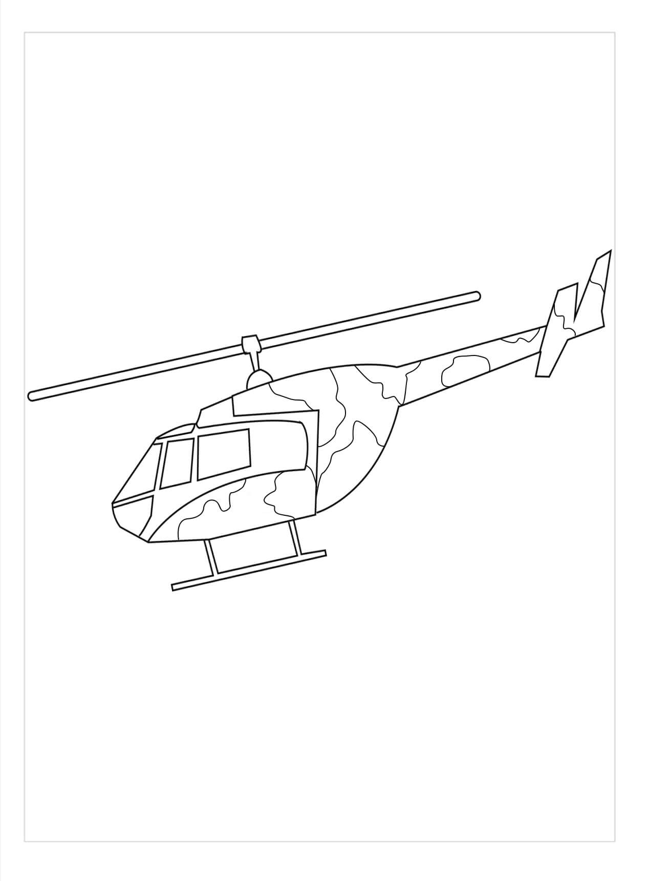 Ordu Helikopteri Boyama Sayfası
