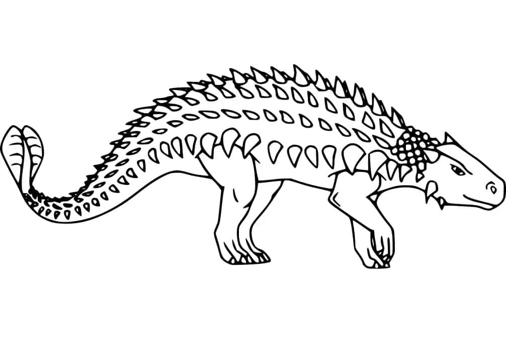 Ankylosaurus Boyama Sayfası