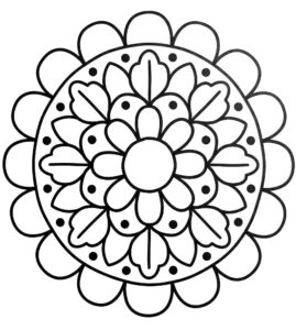 Ücretsiz Yazdırılabilir Çiçek Mandala Boyama Sayfası İndir