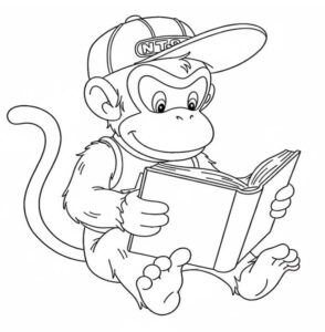 Ücretsiz Yazdırılabilir Diddy Kong Boyama Sayfası İndir