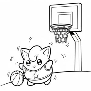 Yazdırılabilir Jigglypuff Boyama Sayfası İndir