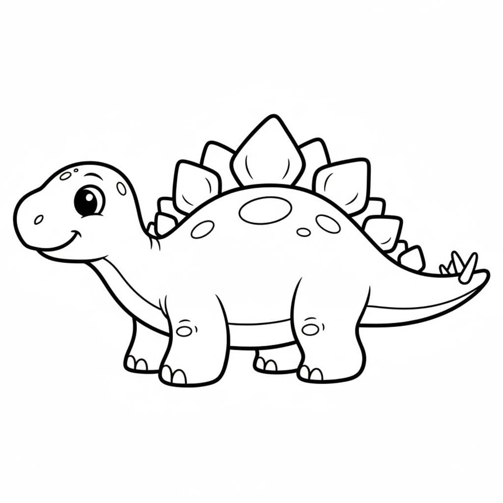 Stegosaurus Boyama Sayfası