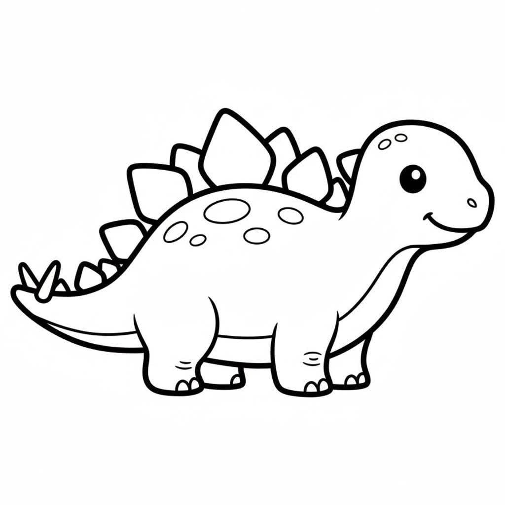 Stegosaurus Boyama Sayfası