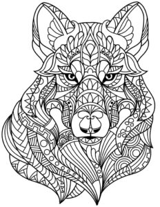 Zentangle Kurt Boyama Sayfası İndir