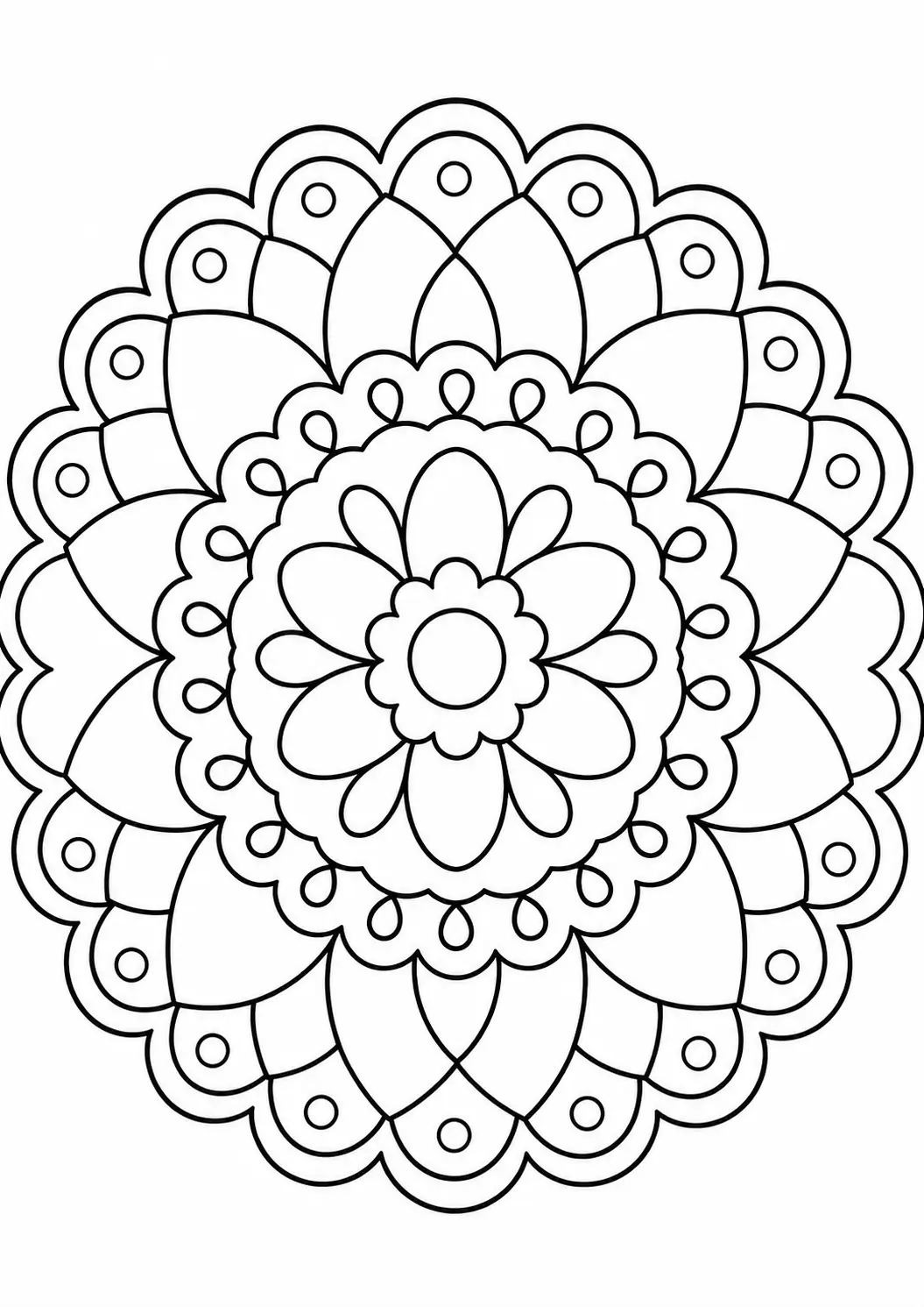 Mandala Boyama Sayfası