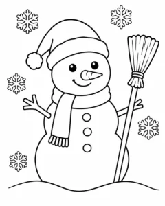 Santa ve Noel Agaci Boyama Sayfası İndir