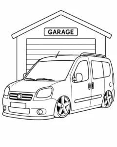 Doblo Modifiyeli Boyama 03 Boyama Sayfası İndir