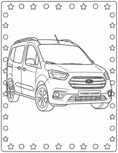 Ford Tourneo Courier Boyama 10 Boyama Sayfası İndir