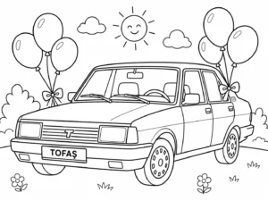 Tofas Araba Boyama 10 Boyama Sayfası İndir